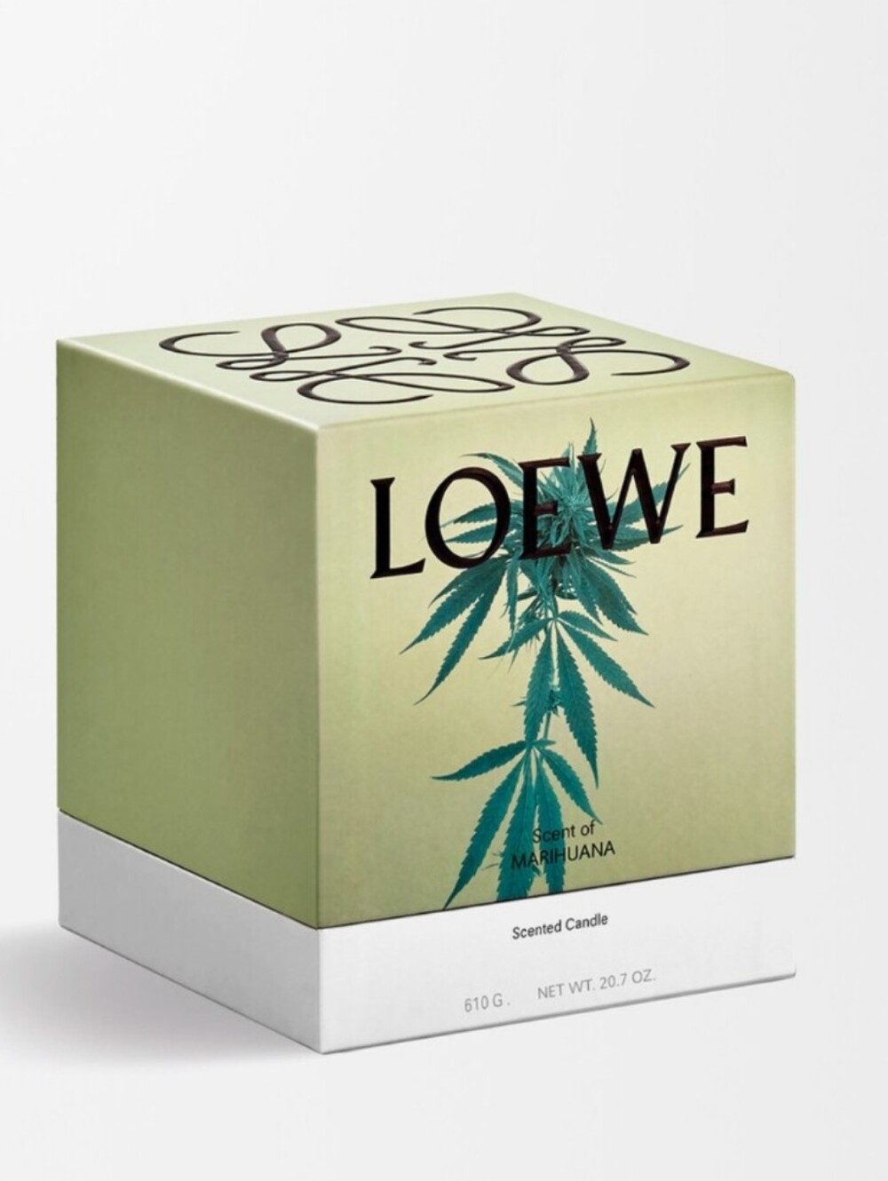 Loewe Medium Green Boxed Scent of Marihuana Candle